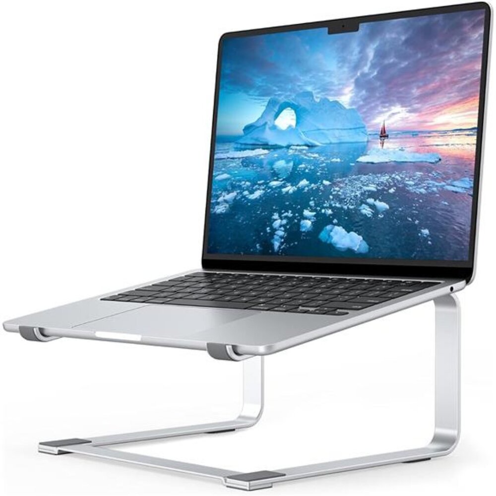 Laptop Stand for Desk, Metal Computer Riser, Heavy Stable PC Holder